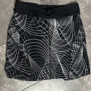 Skirt Sports Black White Athletic Skort Built-In Shorts Women’s Medium